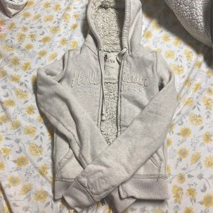 Y2K vintage Hollister zip up Sherpa lined hoodie